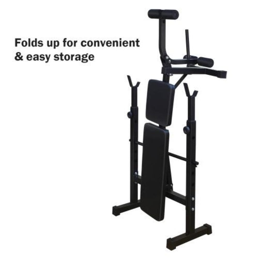 Olympic Weight Bench Full Body Workout For Your Home Gym With Squat Rack And Bench Press
